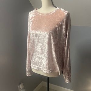 Velvet pink top